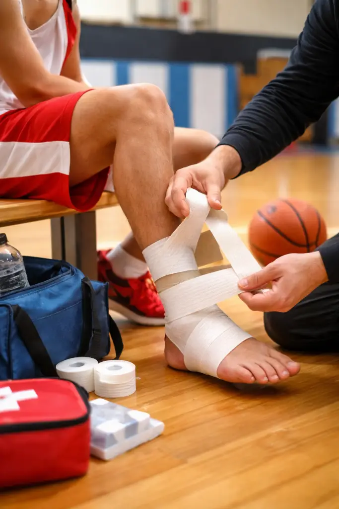 how to wrap an ankle for sports sideline